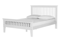 Collection Aubrey Double Bed Frame - White.